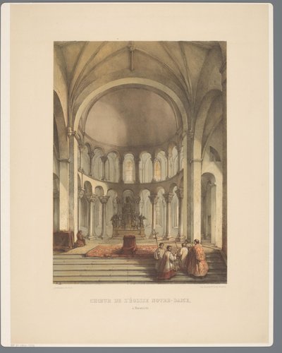 Intérieur de la Basilique Notre-Dame à Maastricht. Anciens Monuments d