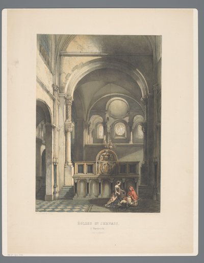 Intérieur de la basilique Saint-Servais à Maastricht - Alexander Schaepkens