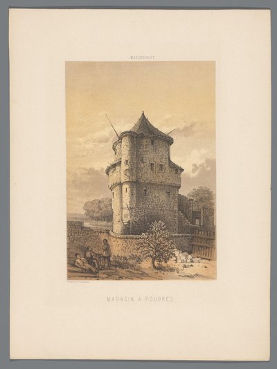 Tour à poudre de Wycker à Maastricht Monuments de Maestricht (titre de la série) - Alexander Schaepkens