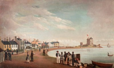 Beach Crescent et Broughty Castle, vers 1835 - Alexander Smith