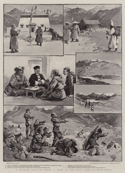 Un tour de vacances au Tibet, une visite au lac sacré de Mansalwar - Alexander Stuart Boyd