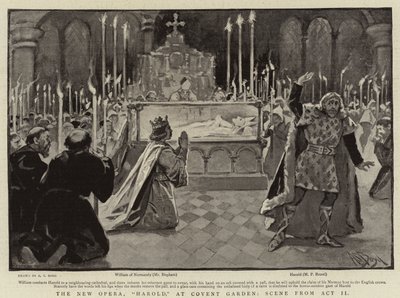 La nouvelle opéra, Harold, à Convent Garden, scène de l