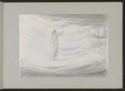 Christ marchant sur l
