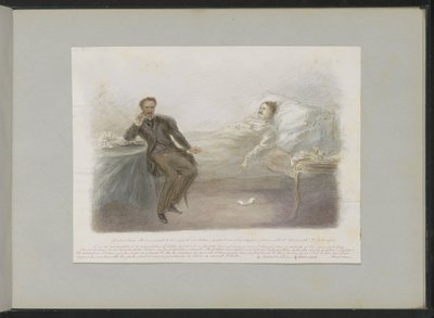 Gustave Doré sur son lit de mort - Alexander Ver Huell