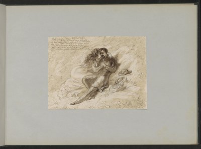 Couple amoureux dans un paysage - Alexander Ver Huell