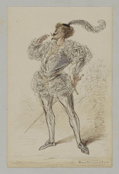 Homme avec épée en costume historique - Alexander Ver Huell