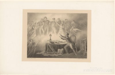 Homme voyant des esprits apparaître - Alexander Ver Huell