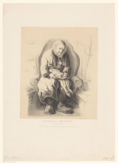 Portrait de Thomas Peters, âgé de 112 ans - Alexander Ver Huell