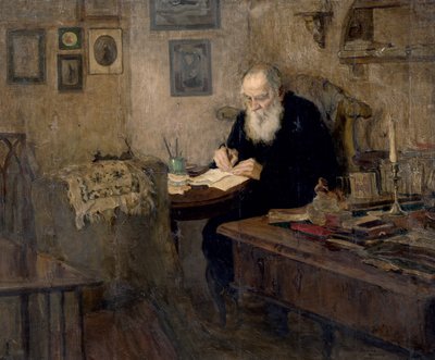 Portrait de Léon Tolstoï - Alexander Viktorovich Moravov