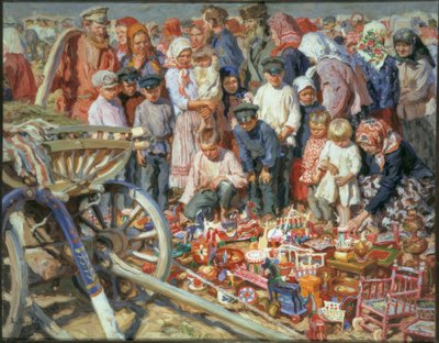 Vendeuse de jouets à la foire - Alexander Viktorowitsch Morawow
