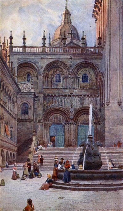 Cathédrale de Saint-Jacques-de-Compostelle, porte sud - Alexander Wallace Rimington