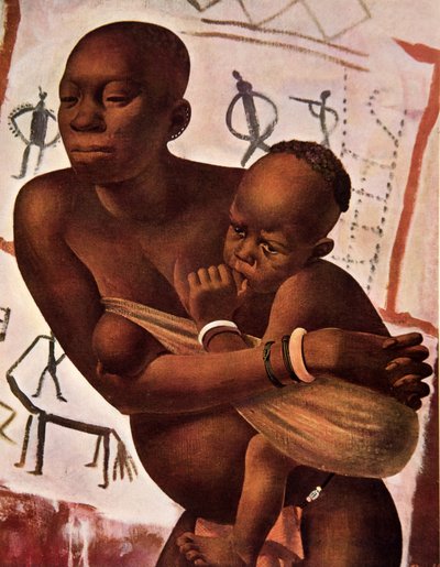 Femme Banda avec son Enfant - Alexander Yakovlev