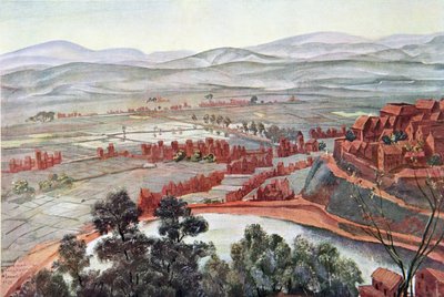 Tananarive, vue du Palais de la Reine, de Dessins et Peintures d