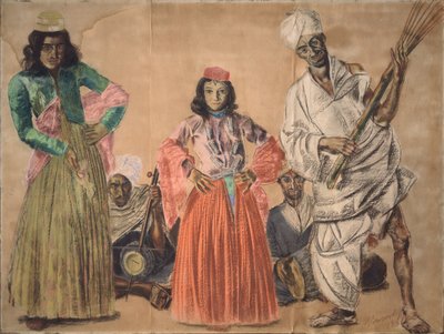 Musiciens à Srinagar, 1932 - Alexander Yevgenyevich Yakovlev