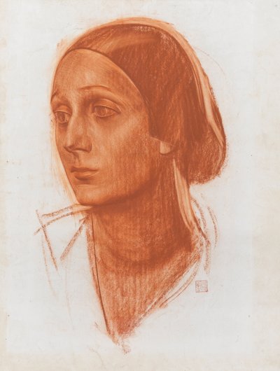 Portrait de la ballerine Anna Pavlova 1881-1931, vers 1924 - Alexander Yevgenyevich Yakovlev