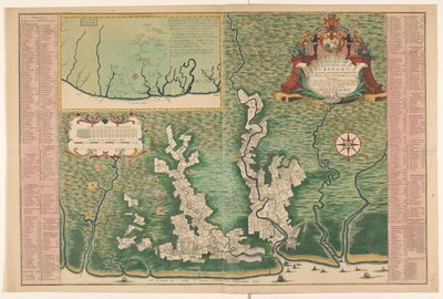 Carte générale du Suriname - Alexander de Lavaux