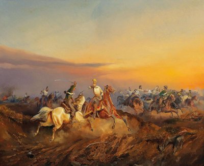 Une scène de la Révolution hongroise de 1848-1849, vers 1850 - Alexander von Bensa