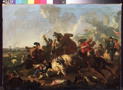 Scène de la bataille de Poltava - Alexander von Kotzebue