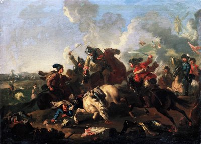 Scène de la bataille de Poltava - Alexander von Kotzebue