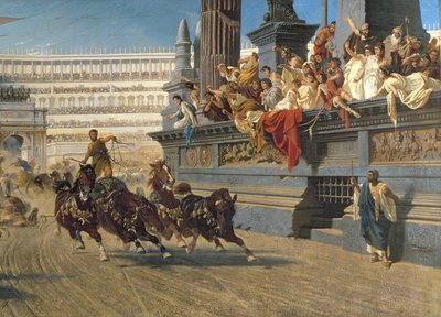 La Course de chars (détail) - Alexander von Wagner