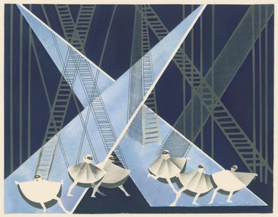 Décor de scène du portfolio Décors de Théâtre, 1930 - Alexandra Alexandrowna Exter
