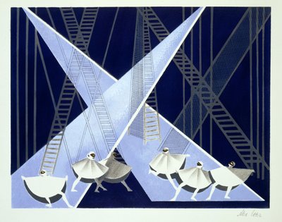 Décor de scène pour un ballet, illustration de 