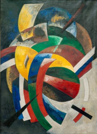 Dynamique des couleurs (bleu-blanc-rouge) - Alexandra Alexandrowna Exter