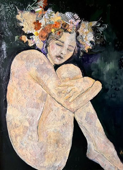 Femme nue en méditation - Alexandra Higgins