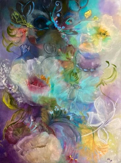Abstrait floral onirique - Alexandra Higgins