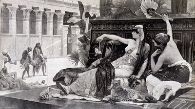 Cléopâtre essayant des poisons sur ses sujets - after Alexandre Cabanel