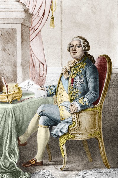 Portrait de Louis XVI (1754-1793), roi de France - Alexandre (after) Lacauchie