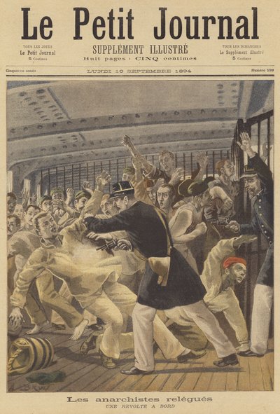 Révolte des prisonniers anarchistes à bord d