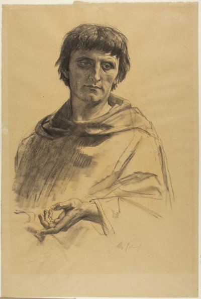 Figure centrale, étude pour La vie de Saint Louis, roi de France - Alexandre Cabanel