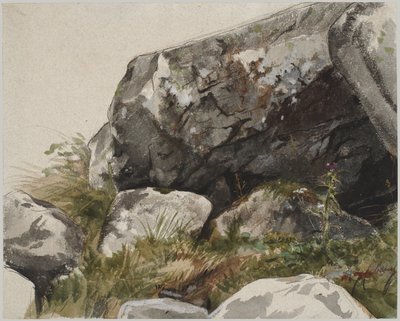 Paysage rocheux - Alexandre Cabanel