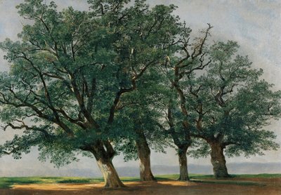 Quatre grands arbres - Alexandre Calame