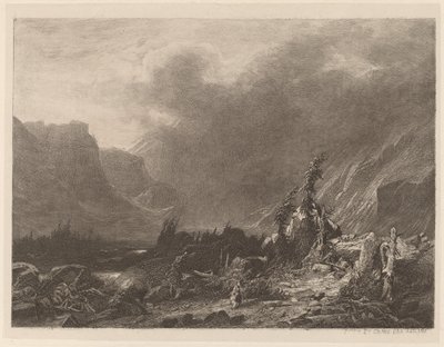 Tempête de montagne - Alexandre Calame