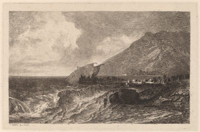 Naufrage sur une côte - Alexandre Calame