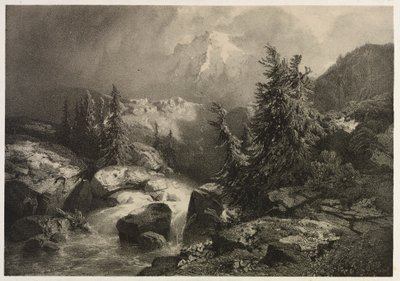 Tempête dans les Alpes - Alexandre Calame