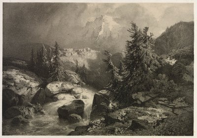 Tempête dans les Alpes - Alexandre Calame