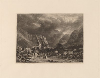 Tempête dans les montagnes - Alexandre Calame