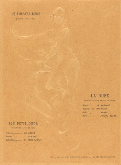 La Dupe; Son Petit Cœur - Alexandre Charpentier
