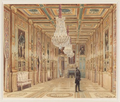 Vue de la galerie au Château d