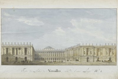Projet de façade pour le Palais de Versailles côté entrée, 1811-1813 - Alexandre Dufour