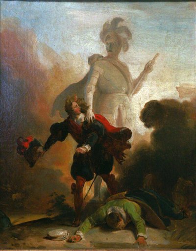 Don Juan et la statue du commandeur, vers 1835 - Alexandre Evariste Fragonard