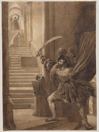 François Ier brandissant une épée - Alexandre Evariste Fragonard