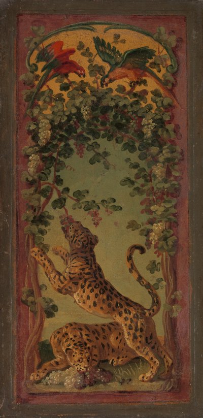 Panthères de Bacchus mangeant des raisins, ca. 1719-20 - Alexandre Francois Desportes