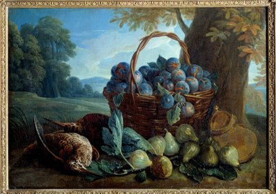 Prunes, figues et becs Peinture par François Desportes - Alexandre Francois Desportes
