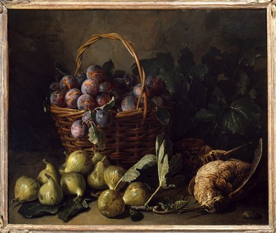 Nature morte, figues et prunes - Alexandre Francois Desportes