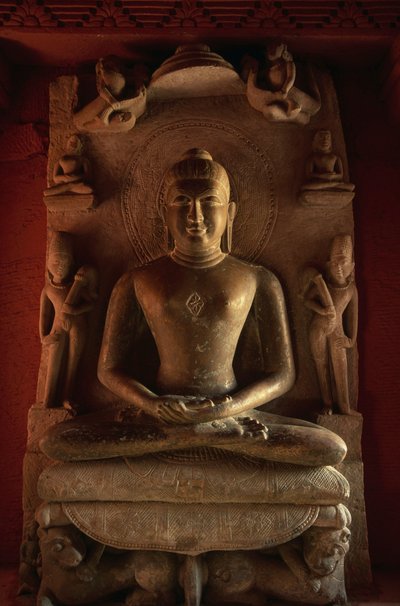 Statue de Tirthankara, temple jaïn n° 24, Deogarh, Uttar Pradesh, Inde, 8ème-17ème siècle - Nicolas Toussaint Charlet