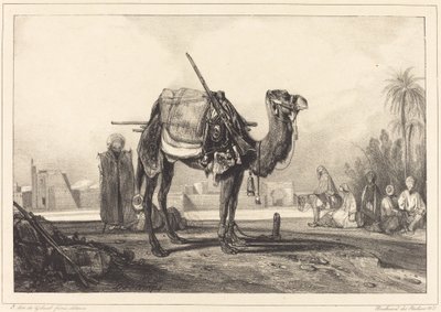 Chameau et Arabes - Alexandre Gabriel Decamps